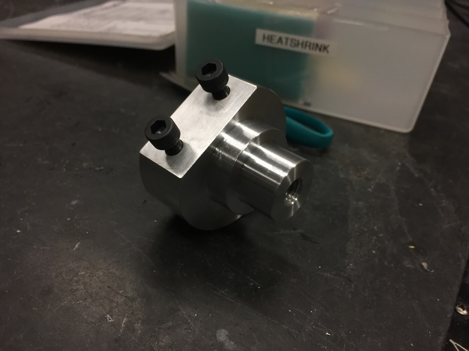 The cake with mounting holes